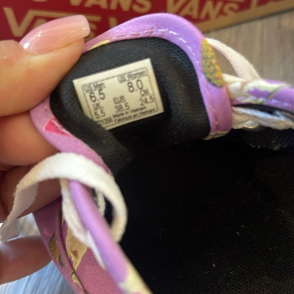 Vans Shoes Pool Vibes Pink Dogs Ice-cream Sneakers Size Womens 8 /Mens 6.5 - Picture 9 of 9
